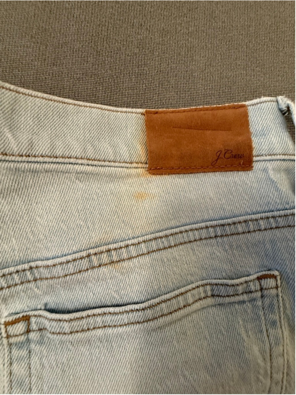 J.Crew Demi-Boot Crop jeans light blue copper button fly SZ 27T - Picture 5 of 12